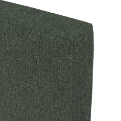 Tessu Queen Low Profile Upholstered Bed - Green Wool Bouclé