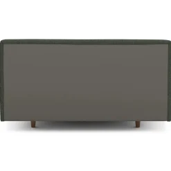 Tessu Queen Low Profile Upholstered Bed - Green Wool Bouclé