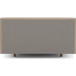 Tessu Queen Low Profile Upholstered Bed - Sandstone Wool Bouclé