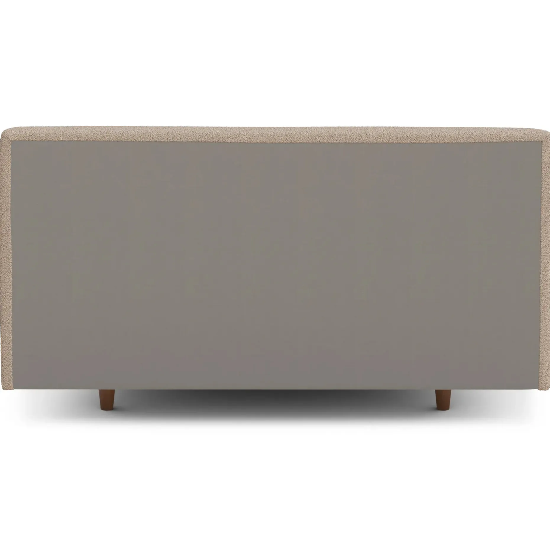 Tessu Queen Low Profile Upholstered Bed - Sandstone Wool Bouclé