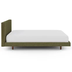 Tessu Queen Low Profile Upholstered Bed - Napa Moss