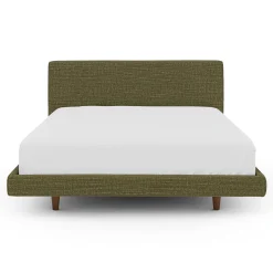 Tessu Queen Low Profile Upholstered Bed - Napa Moss