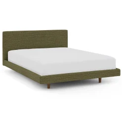 Tessu Queen Low Profile Upholstered Bed - Napa Moss