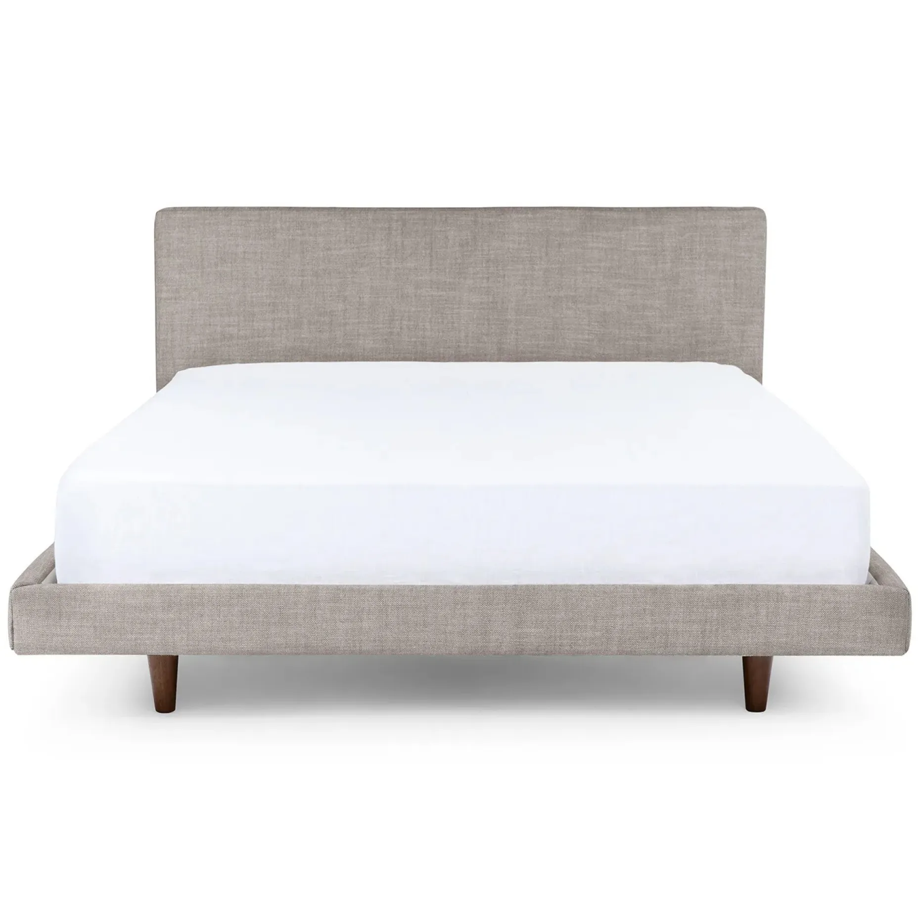 Tessu Queen Low Profile Upholstered Bed - Glaze Gray