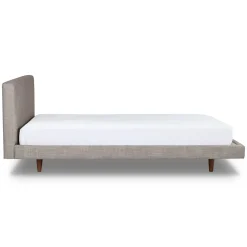 Tessu Queen Low Profile Upholstered Bed - Glaze Gray