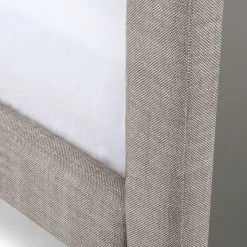 Tessu Queen Low Profile Upholstered Bed - Glaze Gray
