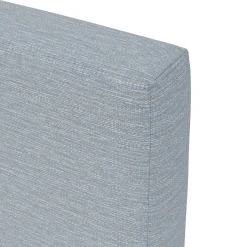 Tessu Queen Low Profile Upholstered Bed - Silver Light Blue