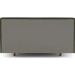 Tessu Queen Low Profile Velvet Bed - Hale Fir Green