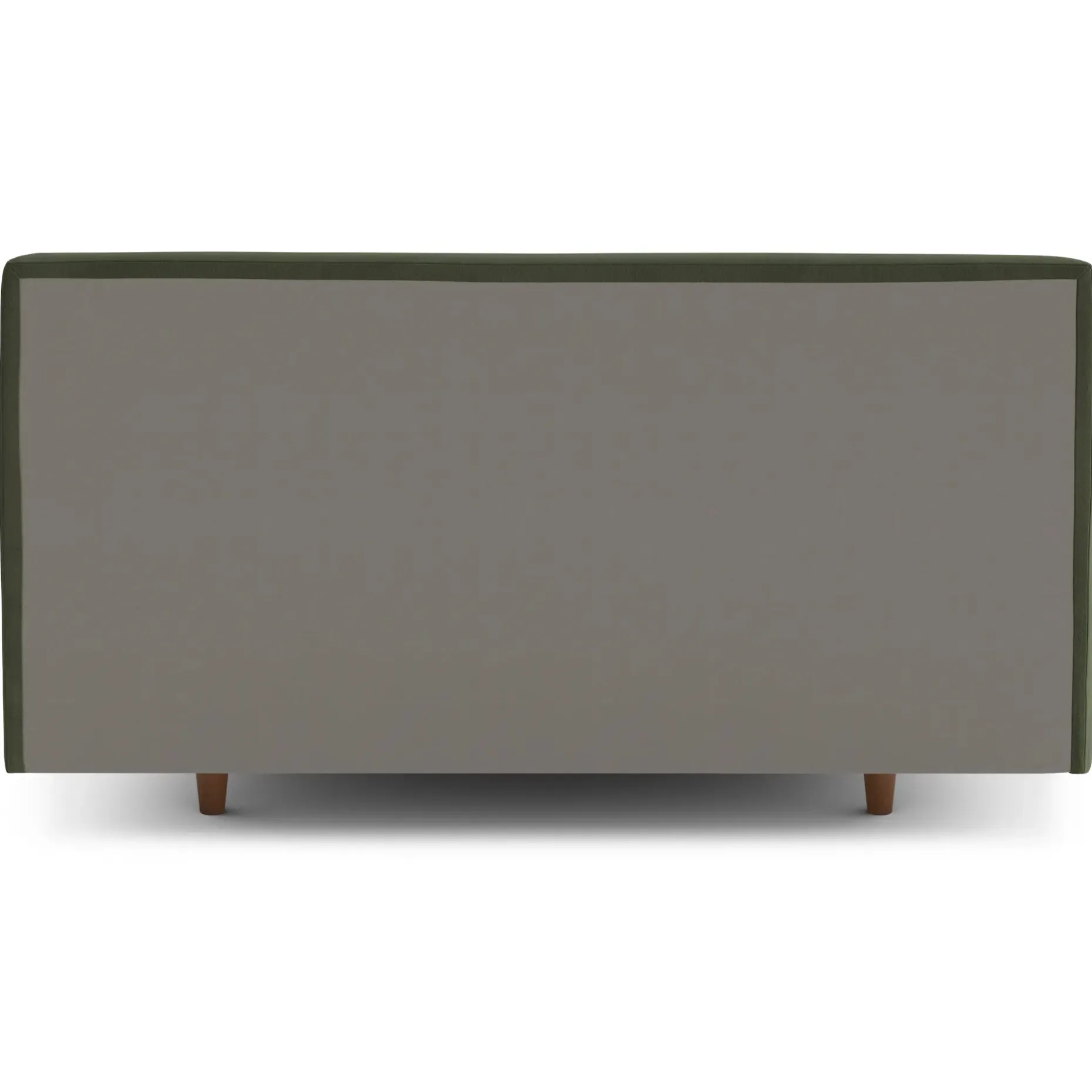 Tessu Queen Low Profile Velvet Bed - Hale Fir Green