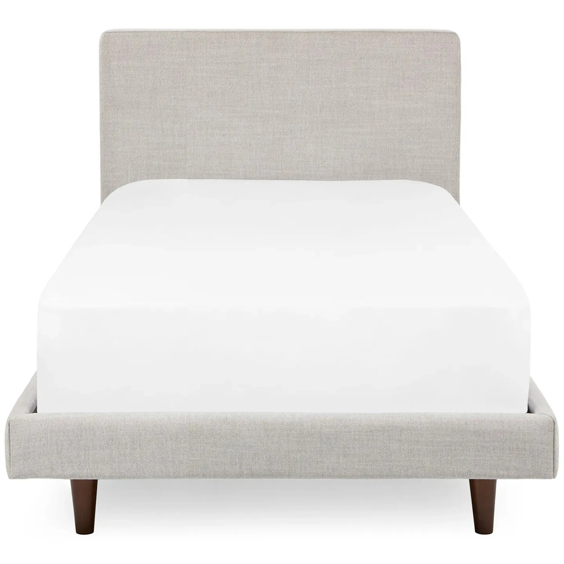Tessu Twin Low Profile Upholstered Bed - Clay Taupe