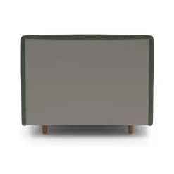 Tessu Twin Low Profile Upholstered Bed - Green Wool Bouclé