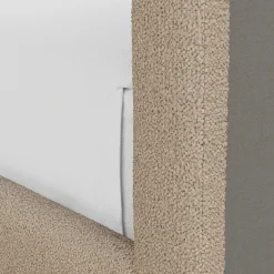 Tessu Twin Low Profile Upholstered Bed - Sandstone Wool Bouclé