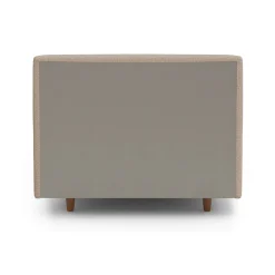 Tessu Twin Low Profile Upholstered Bed - Sandstone Wool Bouclé