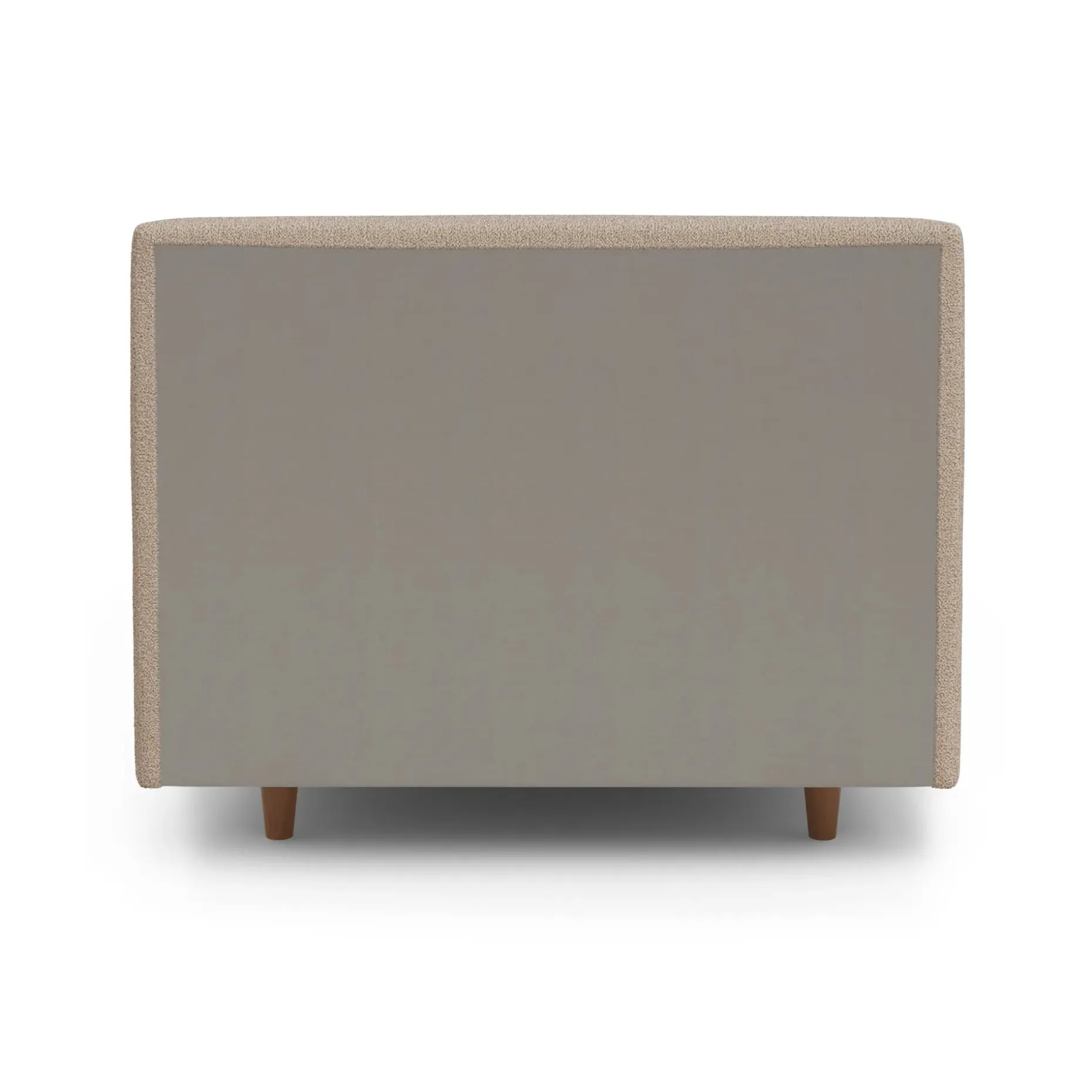 Tessu Twin Low Profile Upholstered Bed - Sandstone Wool Bouclé