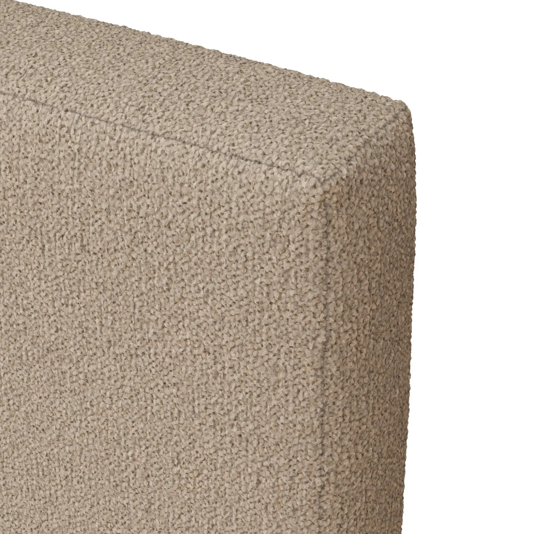 Tessu Twin Low Profile Upholstered Bed - Sandstone Wool Bouclé