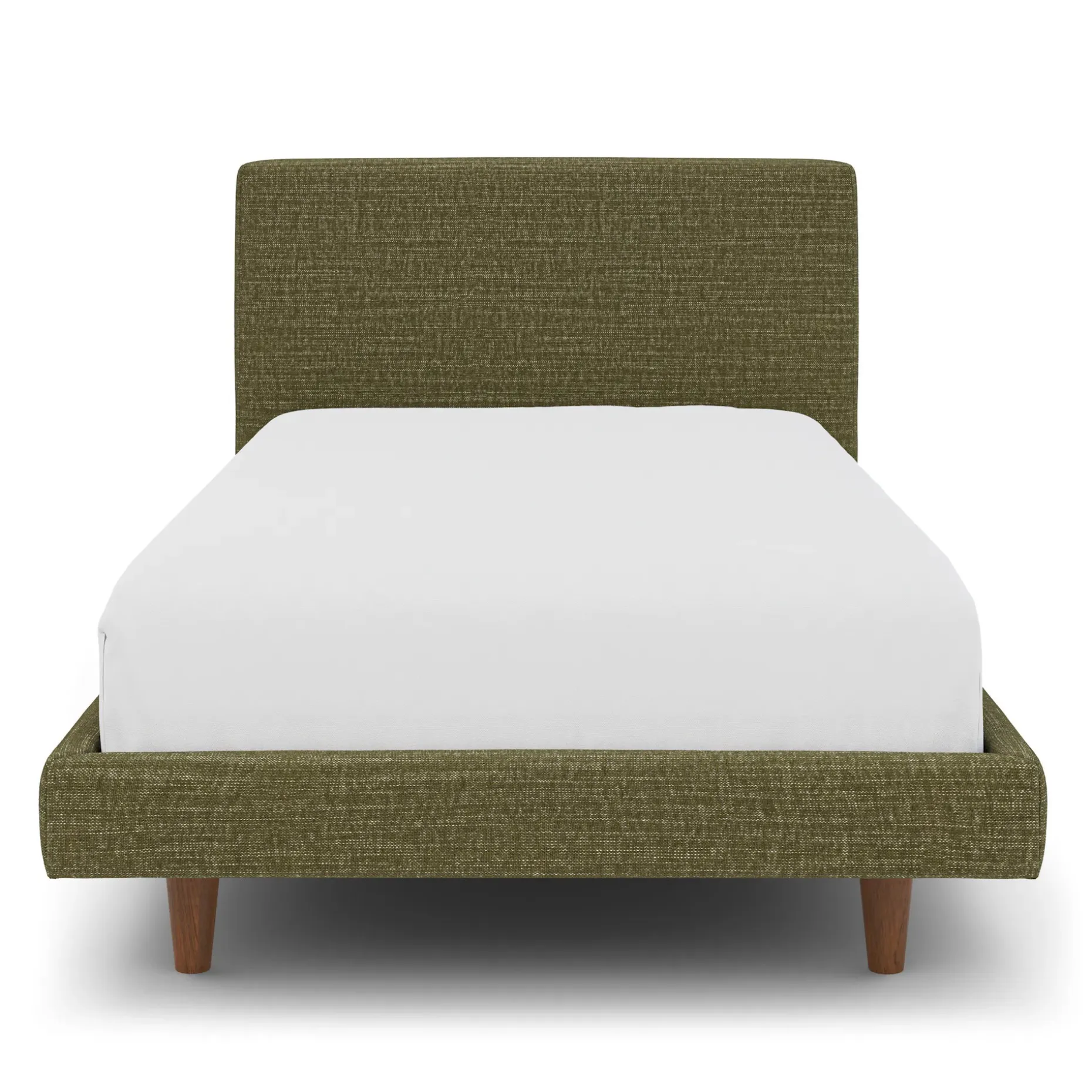 Tessu Twin Low Profile Upholstered Bed - Napa Moss