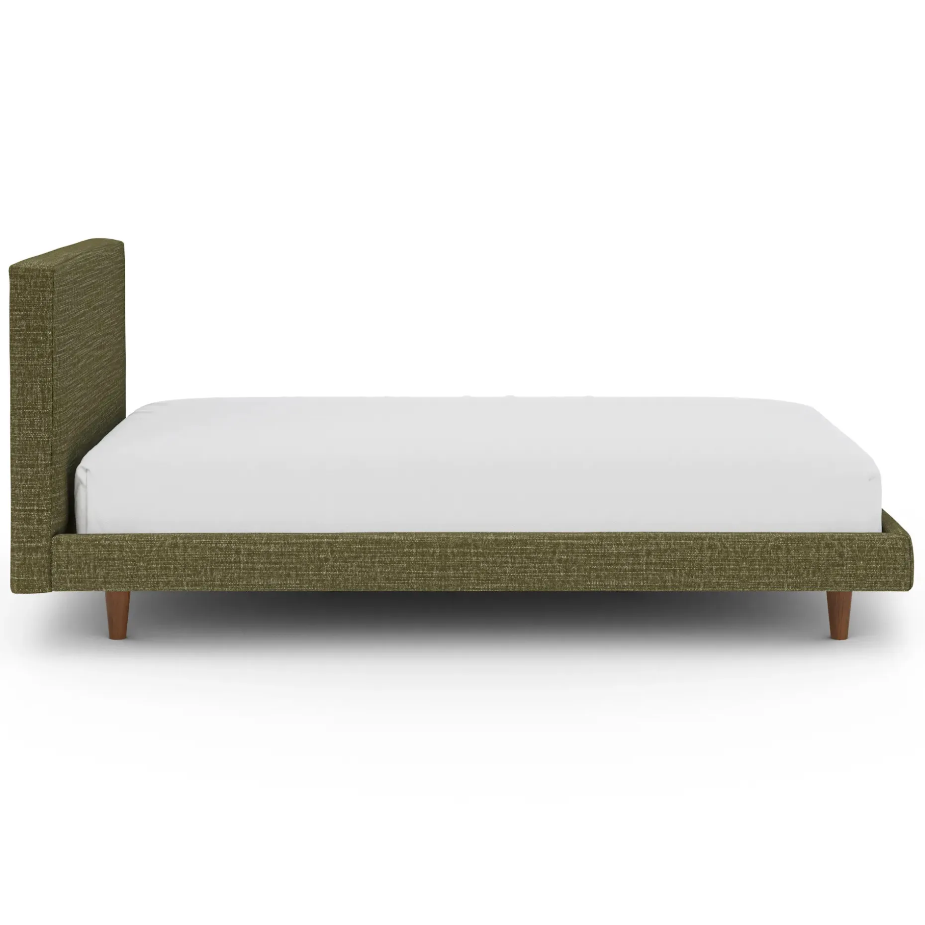Tessu Twin Low Profile Upholstered Bed - Napa Moss