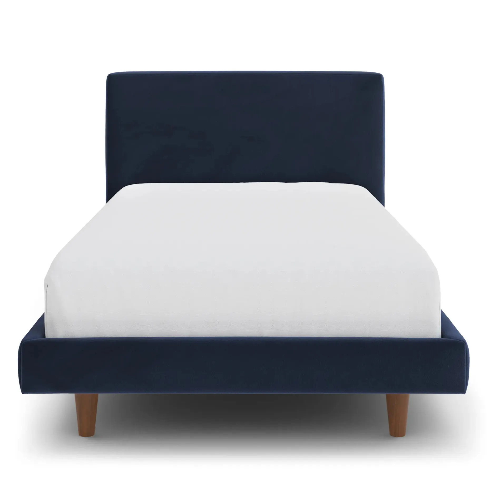 Tessu Twin Low Profile Velvet Bed - Hale Ink