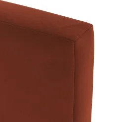 Tessu Twin Low Profile Velvet Bed - Hale Rust