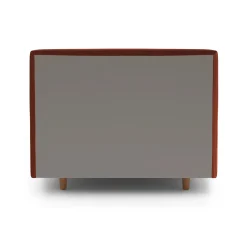 Tessu Twin Low Profile Velvet Bed - Hale Rust