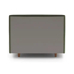 Tessu Twin Low Profile Velvet Bed - Hale Fir Green