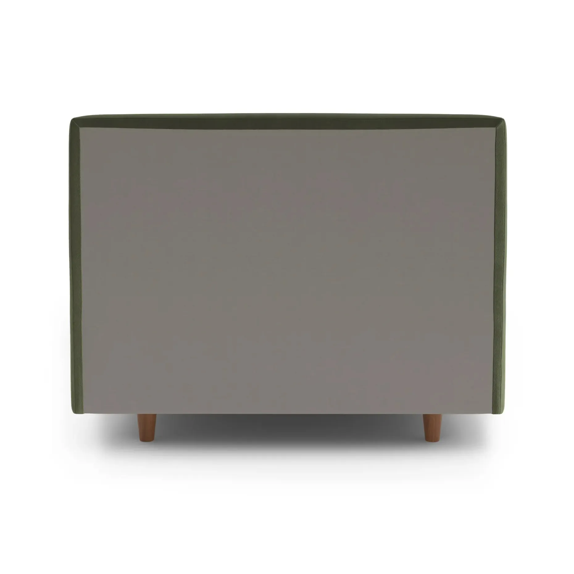Tessu Twin Low Profile Velvet Bed - Hale Fir Green