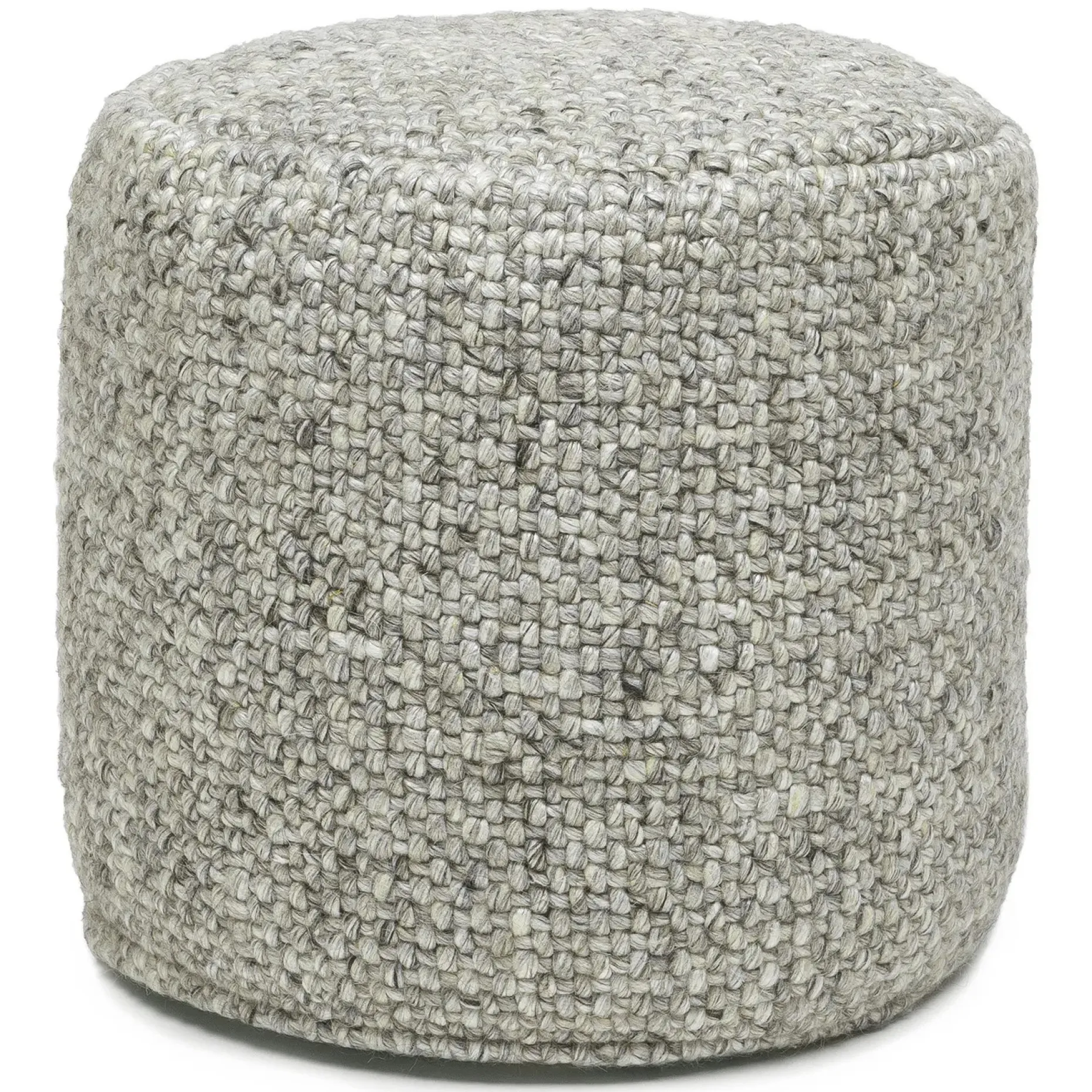 Texa 16" Pouf - Fog Gray