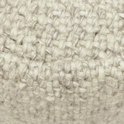 Texa 16" Pouf - Vanilla Ivory