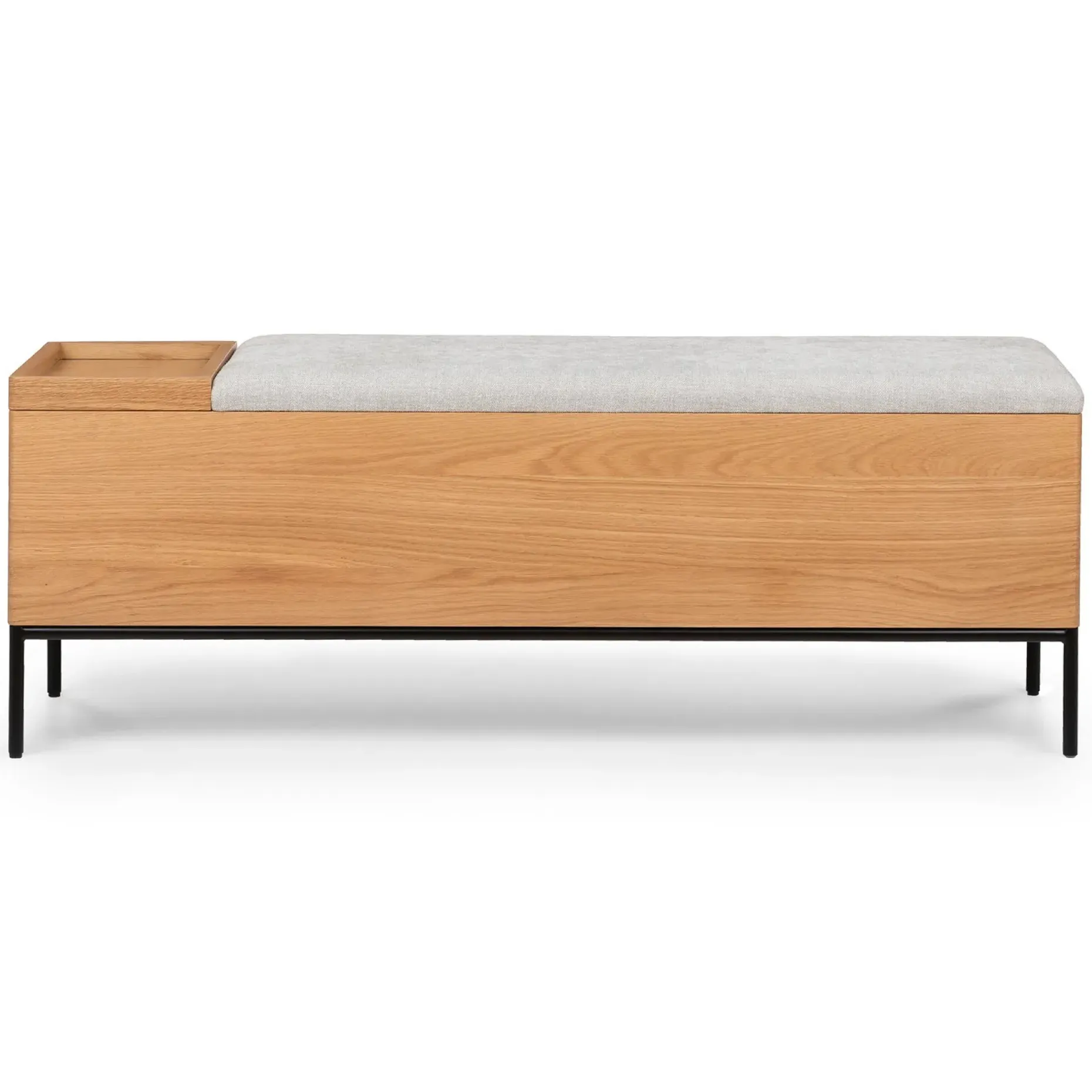 Thari 53" Bench - Oak and Everest Gray