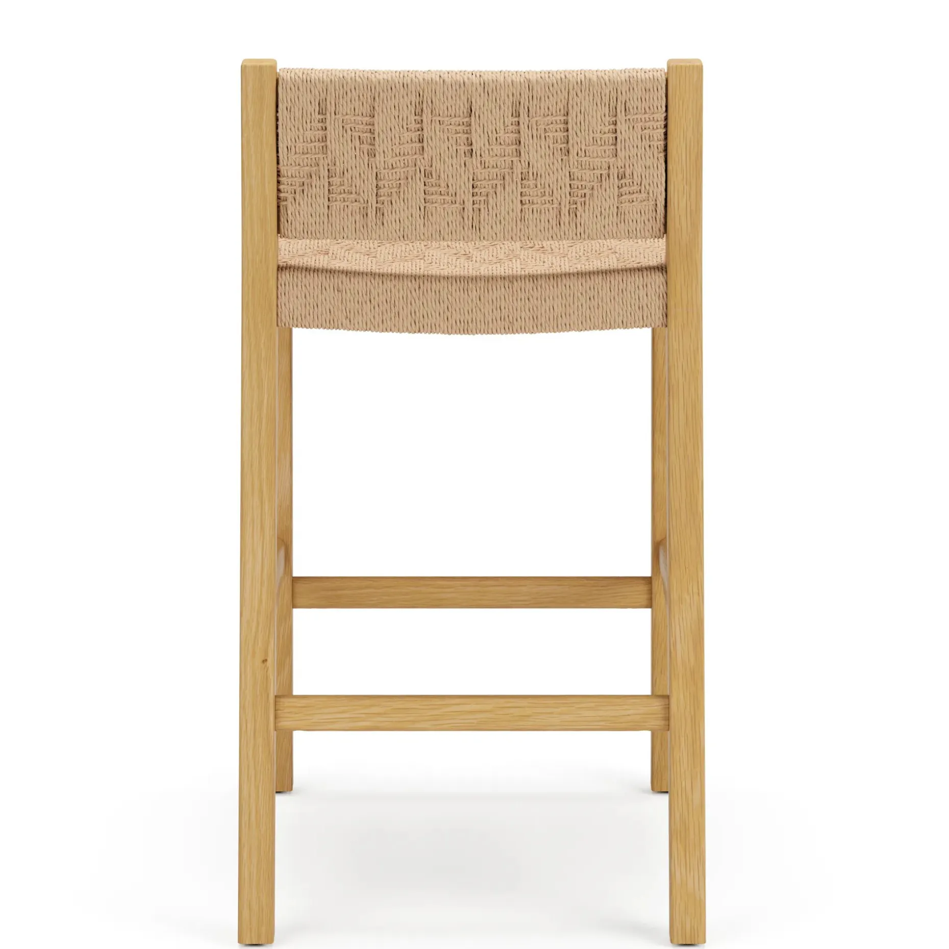 Tilli Corded Counter Stool - Natural Oak