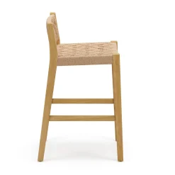 Tilli Corded Counter Stool - Natural Oak