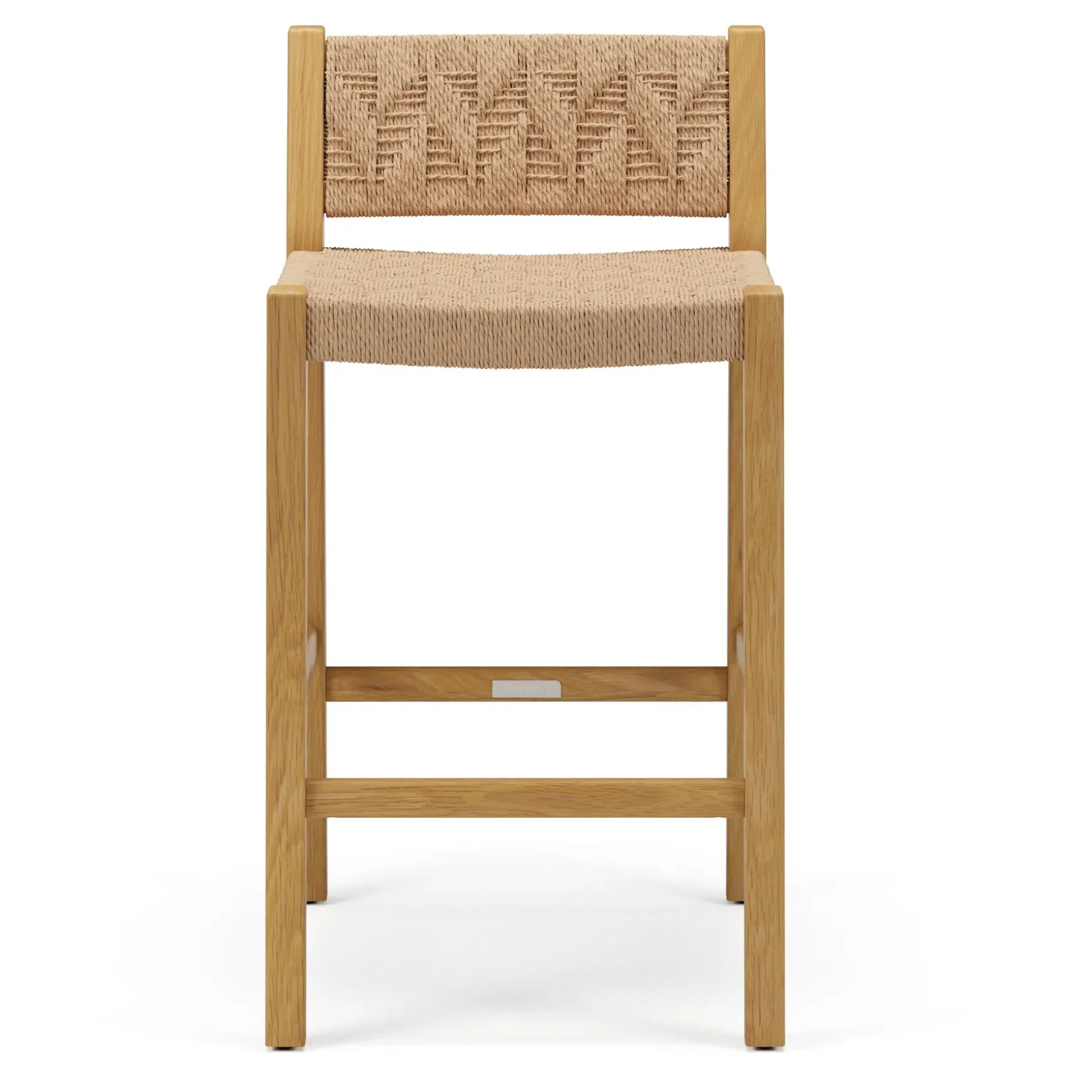Tilli Corded Counter Stool - Natural Oak