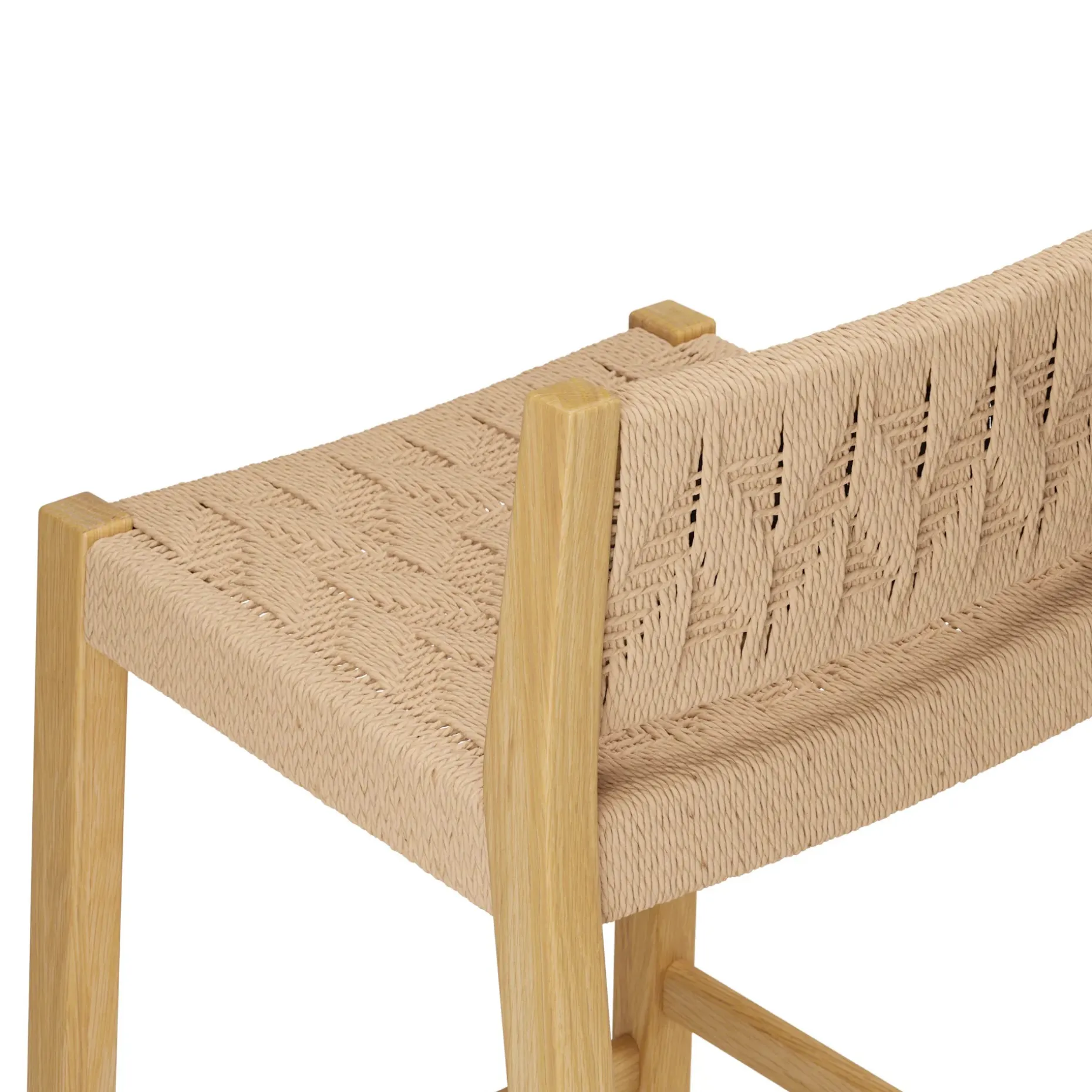 Tilli Corded Counter Stool - Natural Oak