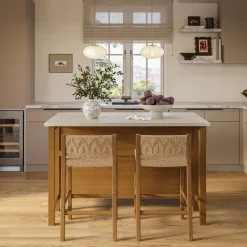Tilli Corded Counter Stool - Smoked Oak