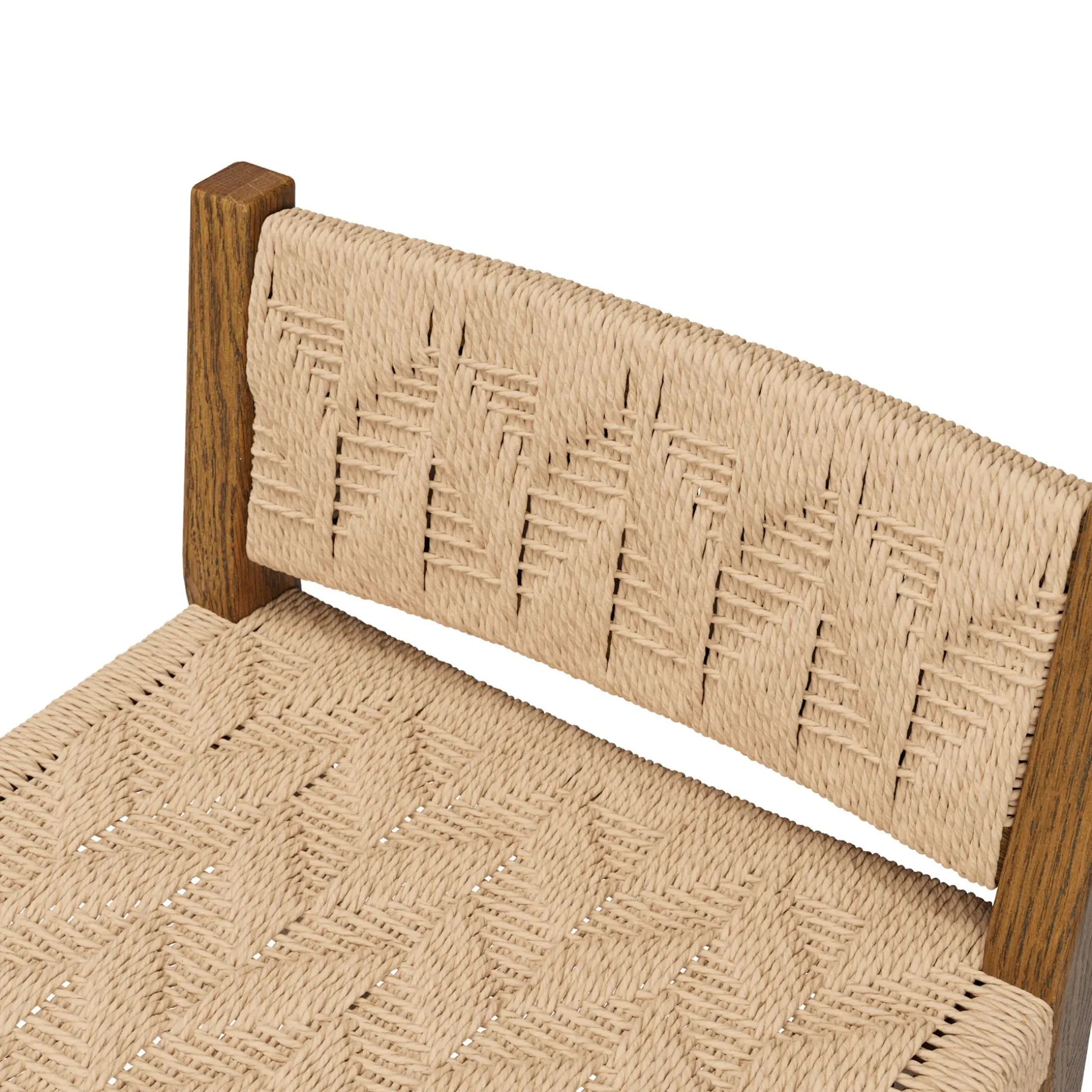 Tilli Corded Counter Stool - Smoked Oak
