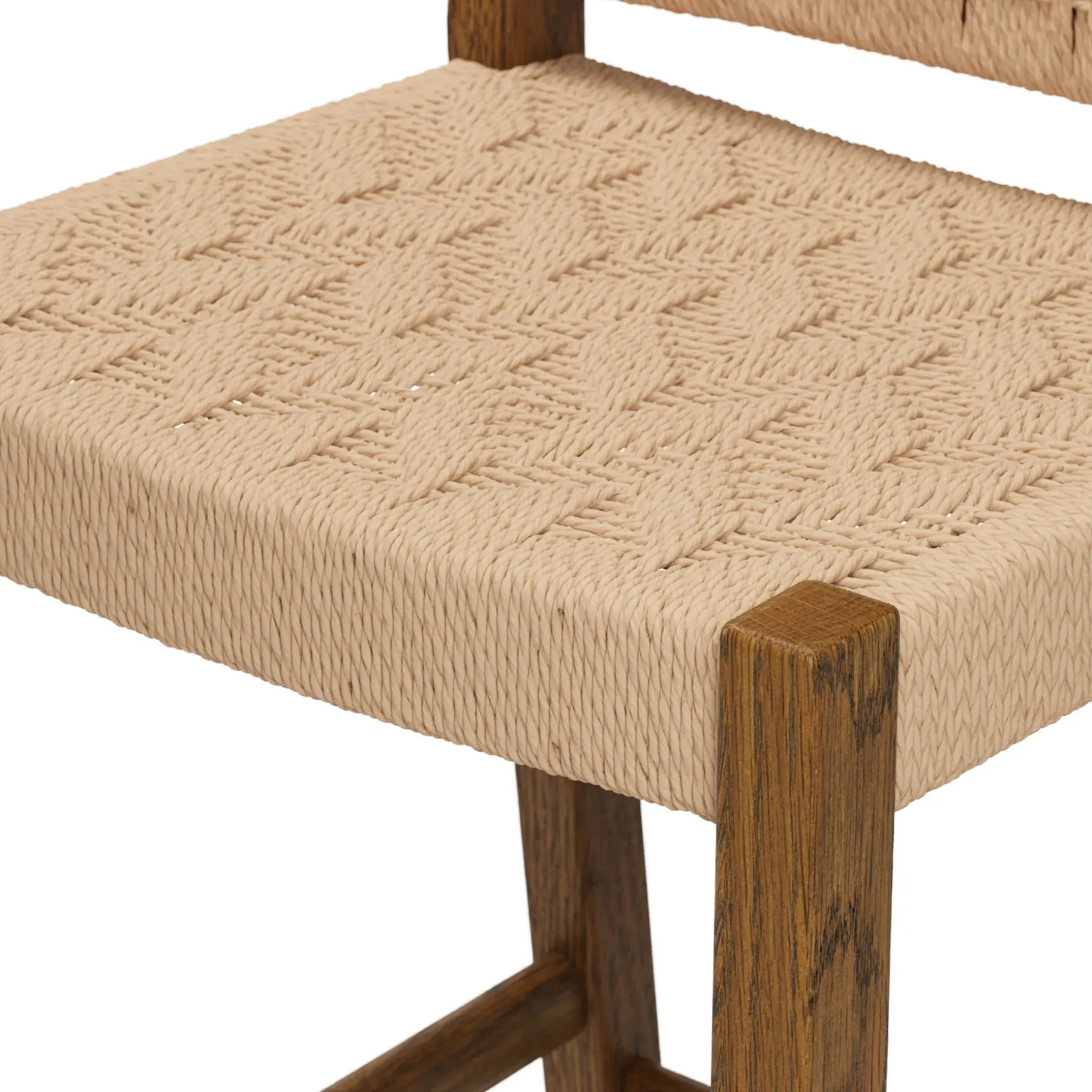 Tilli Corded Counter Stool - Smoked Oak