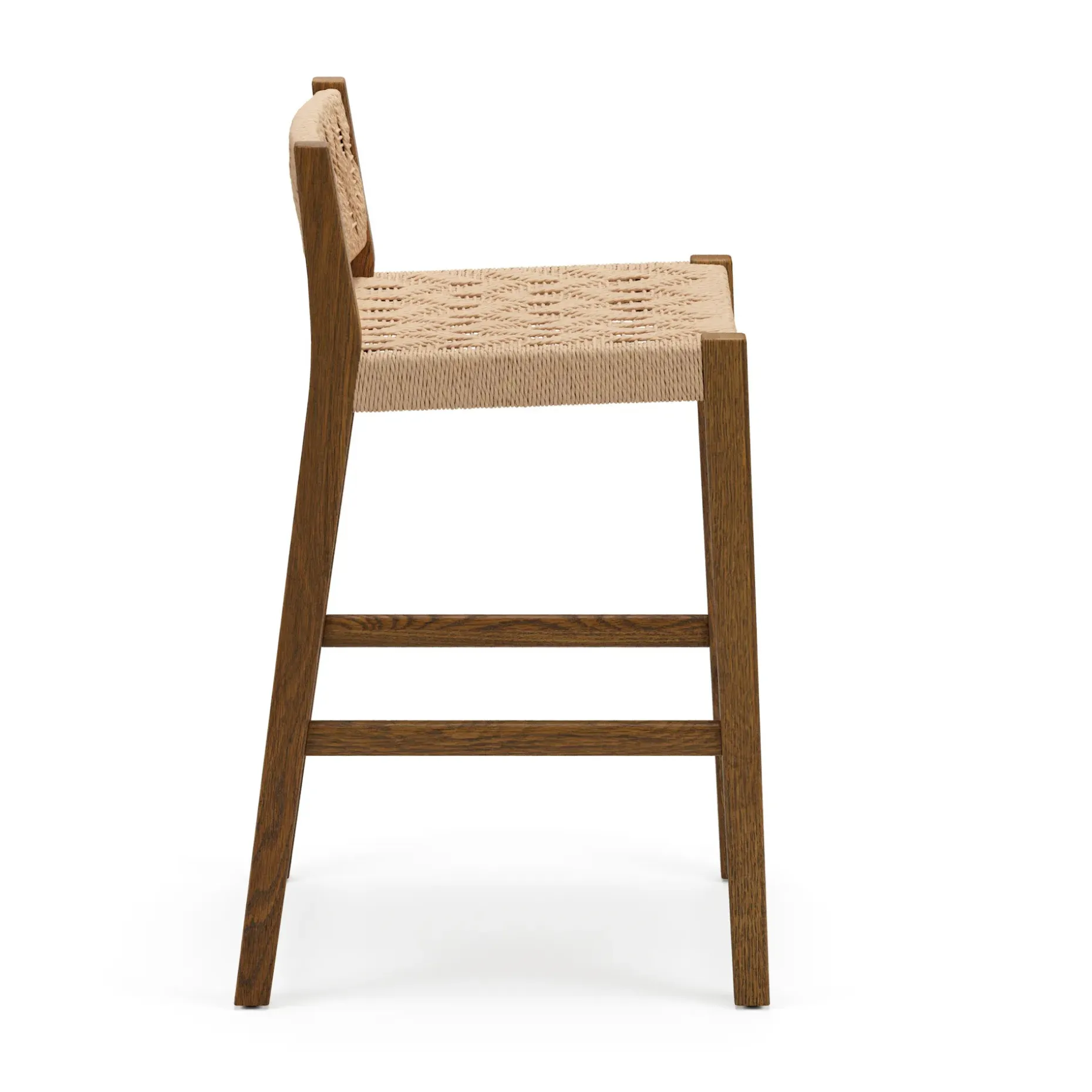 Tilli Corded Counter Stool - Smoked Oak