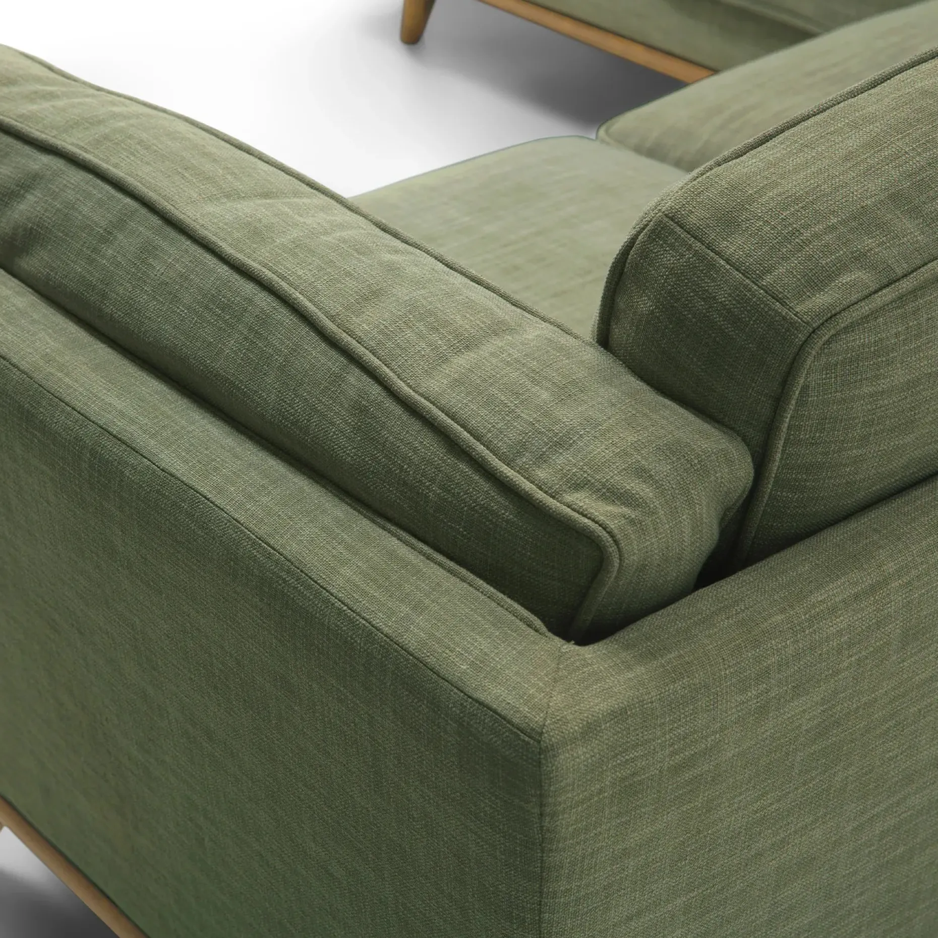 Timber 93" Corner Sectional - Olio Green