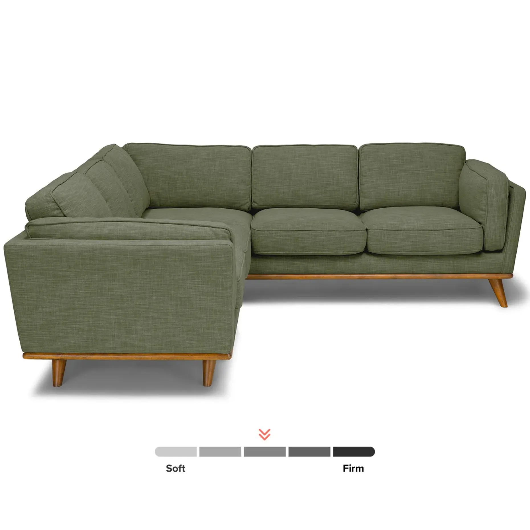 Timber 93" Corner Sectional - Olio Green
