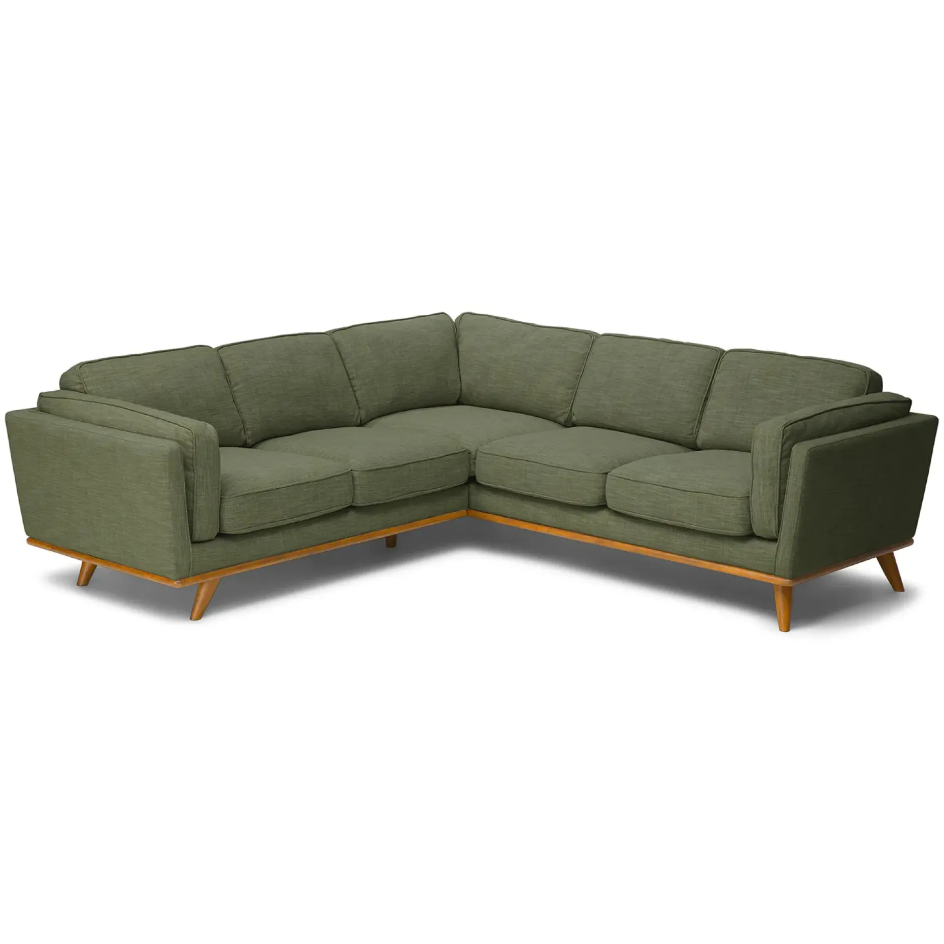 Timber 93" Corner Sectional - Olio Green