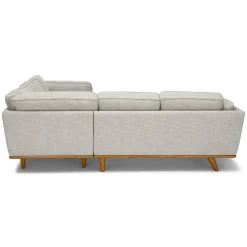 Timber 93" Corner Sectional - Rain Cloud Gray