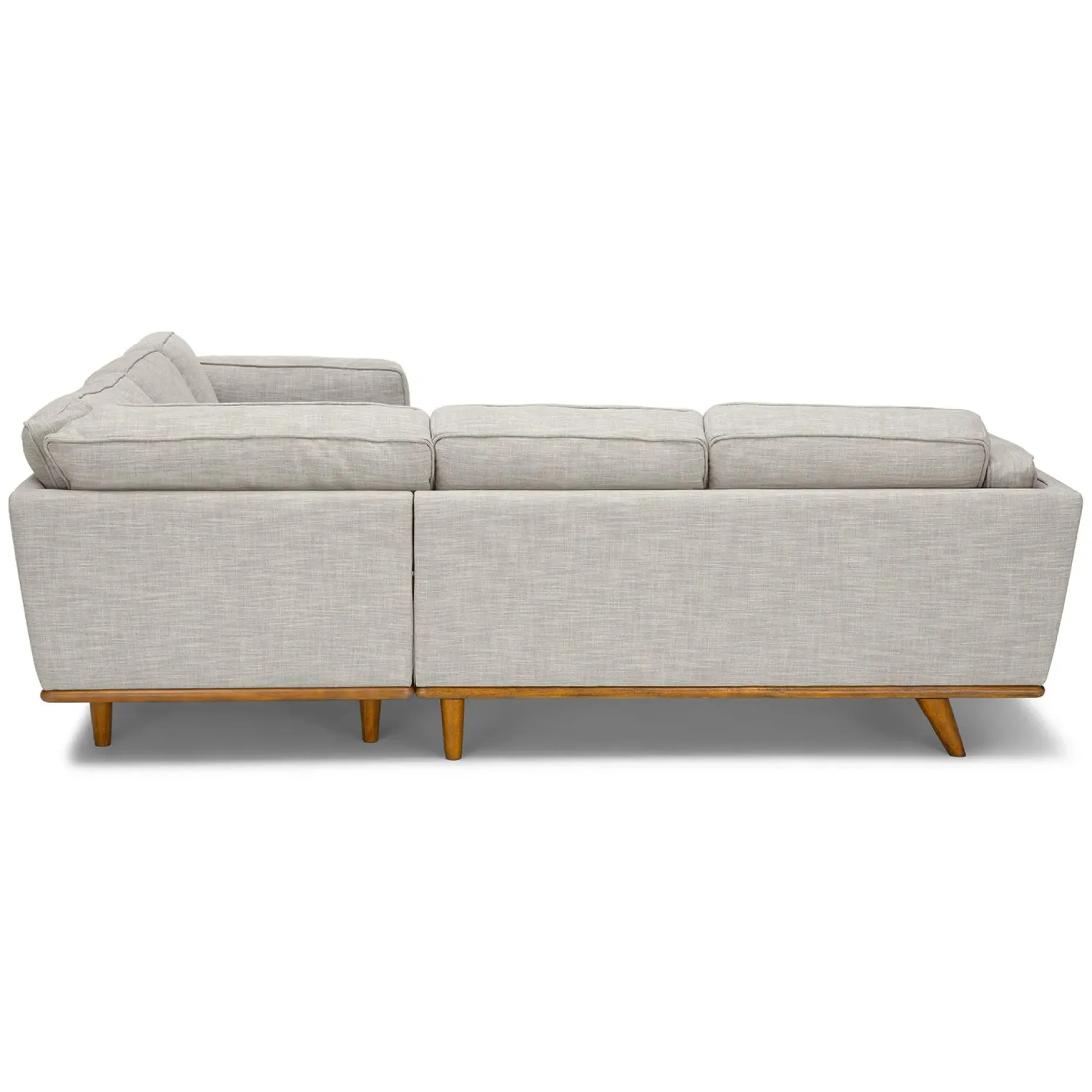 Timber 93" Corner Sectional - Rain Cloud Gray