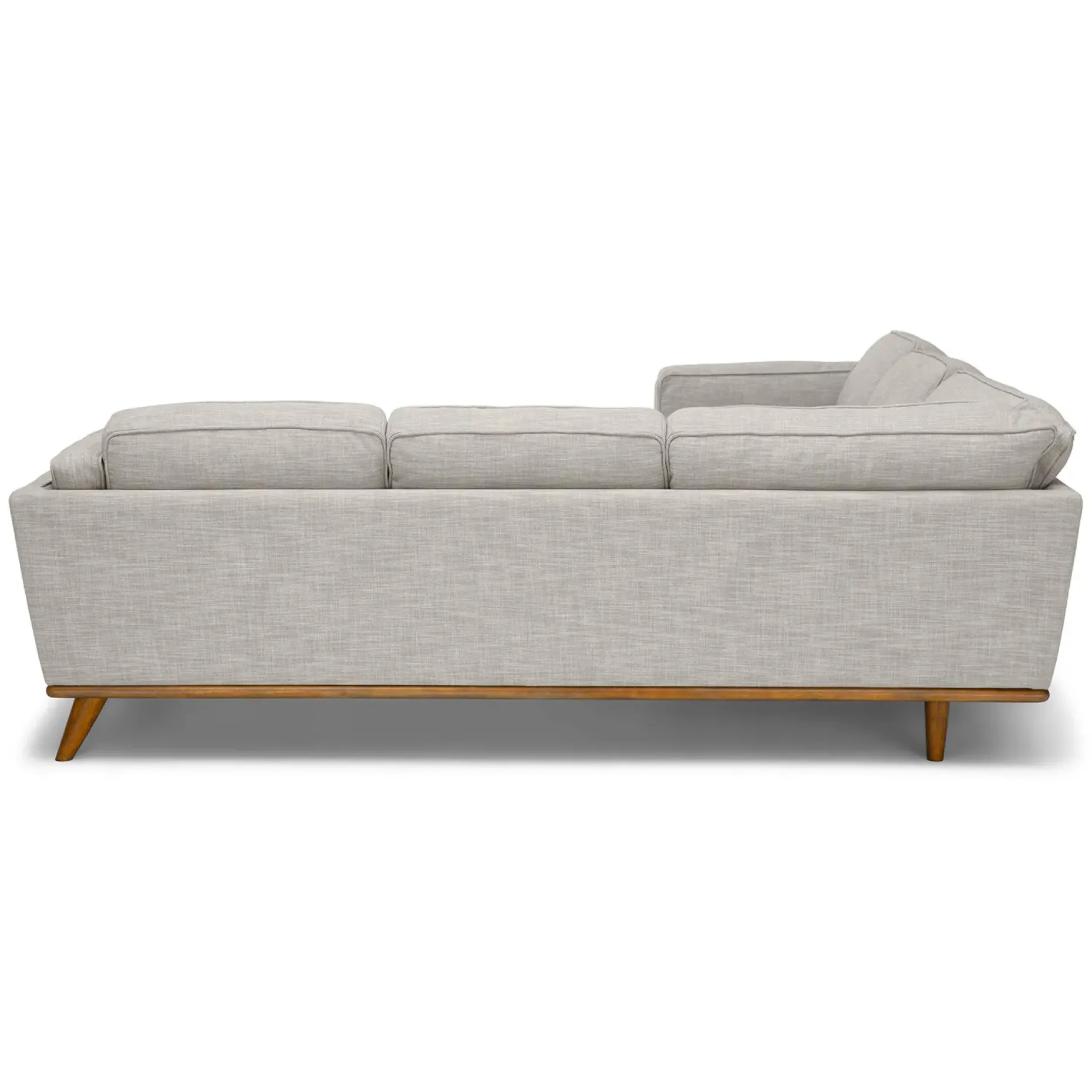 Timber 93" Corner Sectional - Rain Cloud Gray
