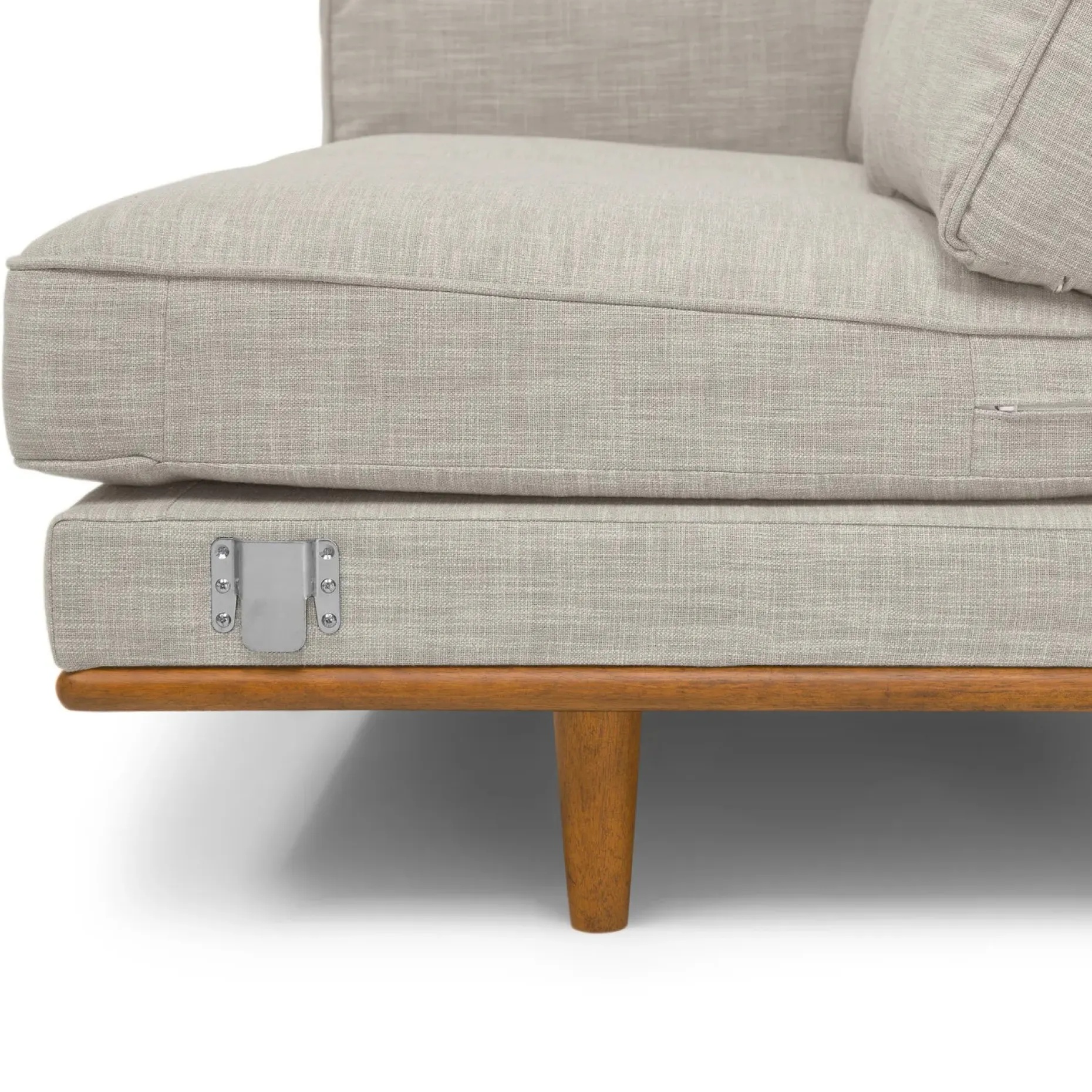 Timber 93" Corner Sectional - Rain Cloud Gray