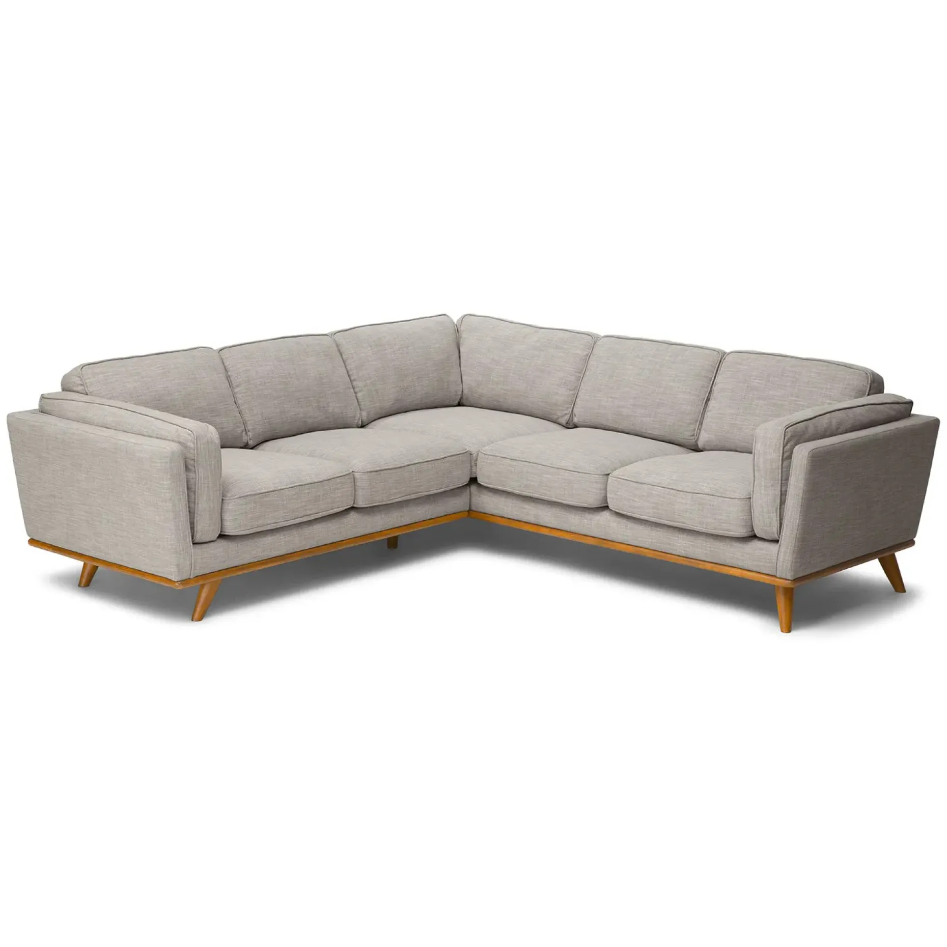 Timber 93" Corner Sectional - Rain Cloud Gray