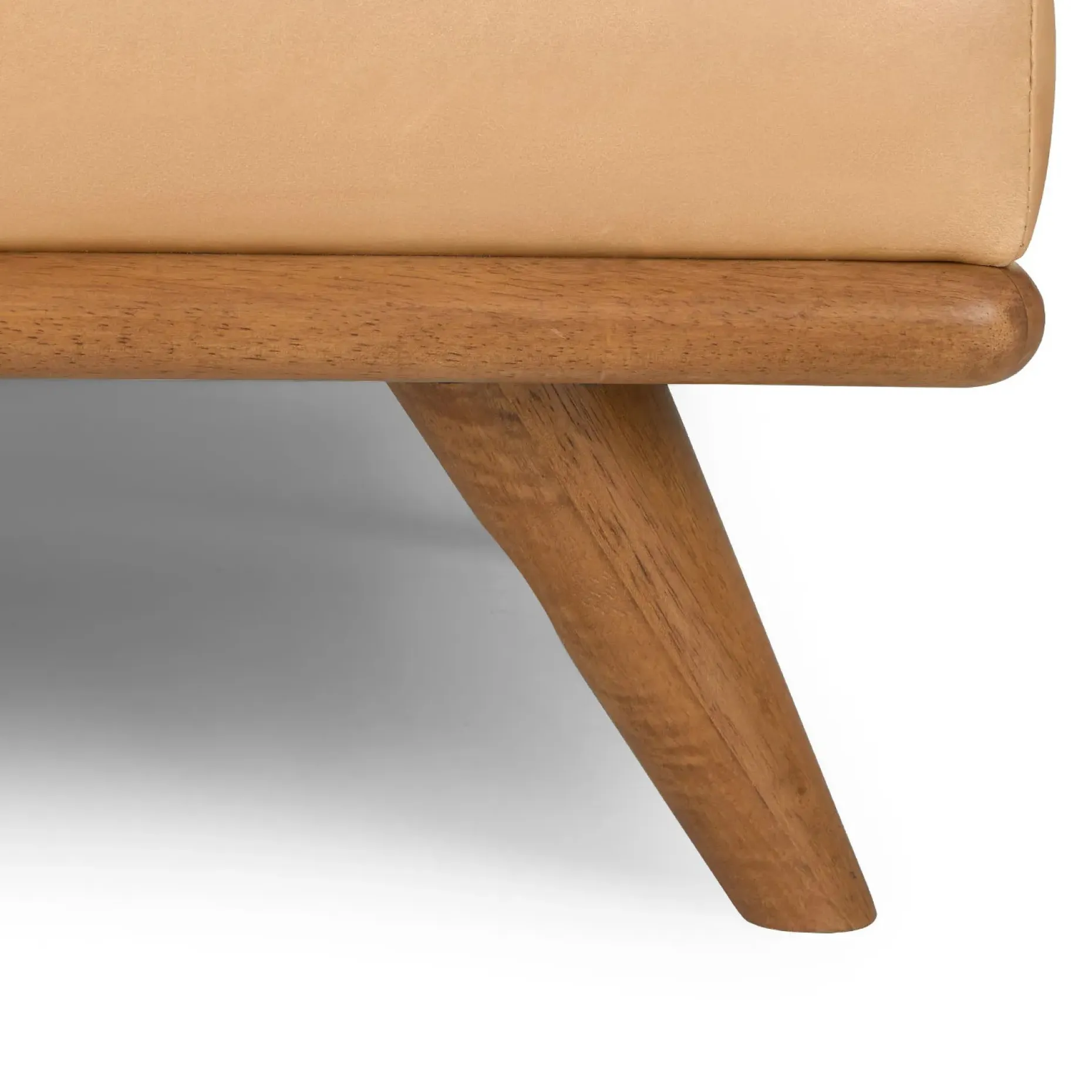 Timber 41" Leather Lounge Chair - Charme Tan