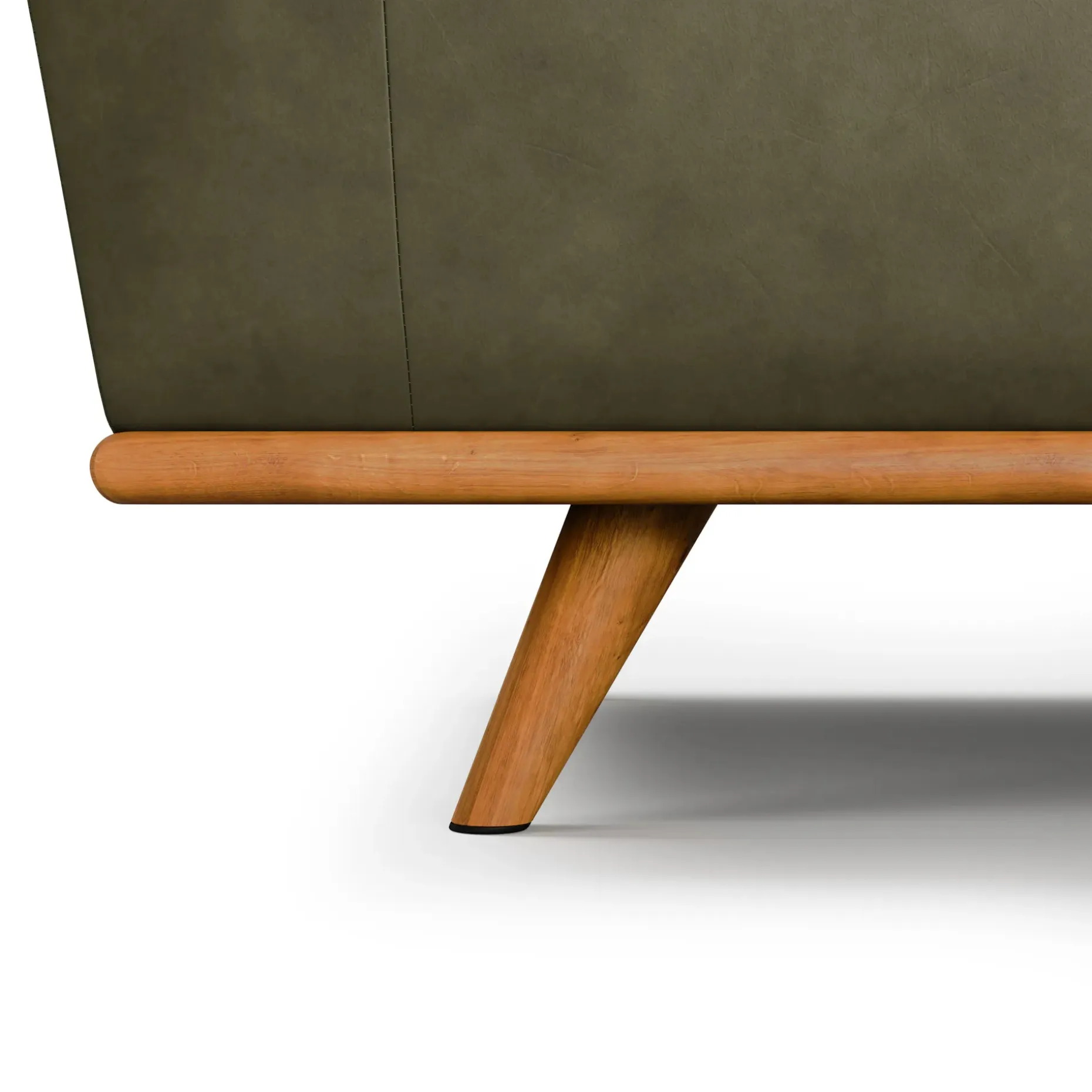 Timber 66.5" Leather Loveseat - Charme Green