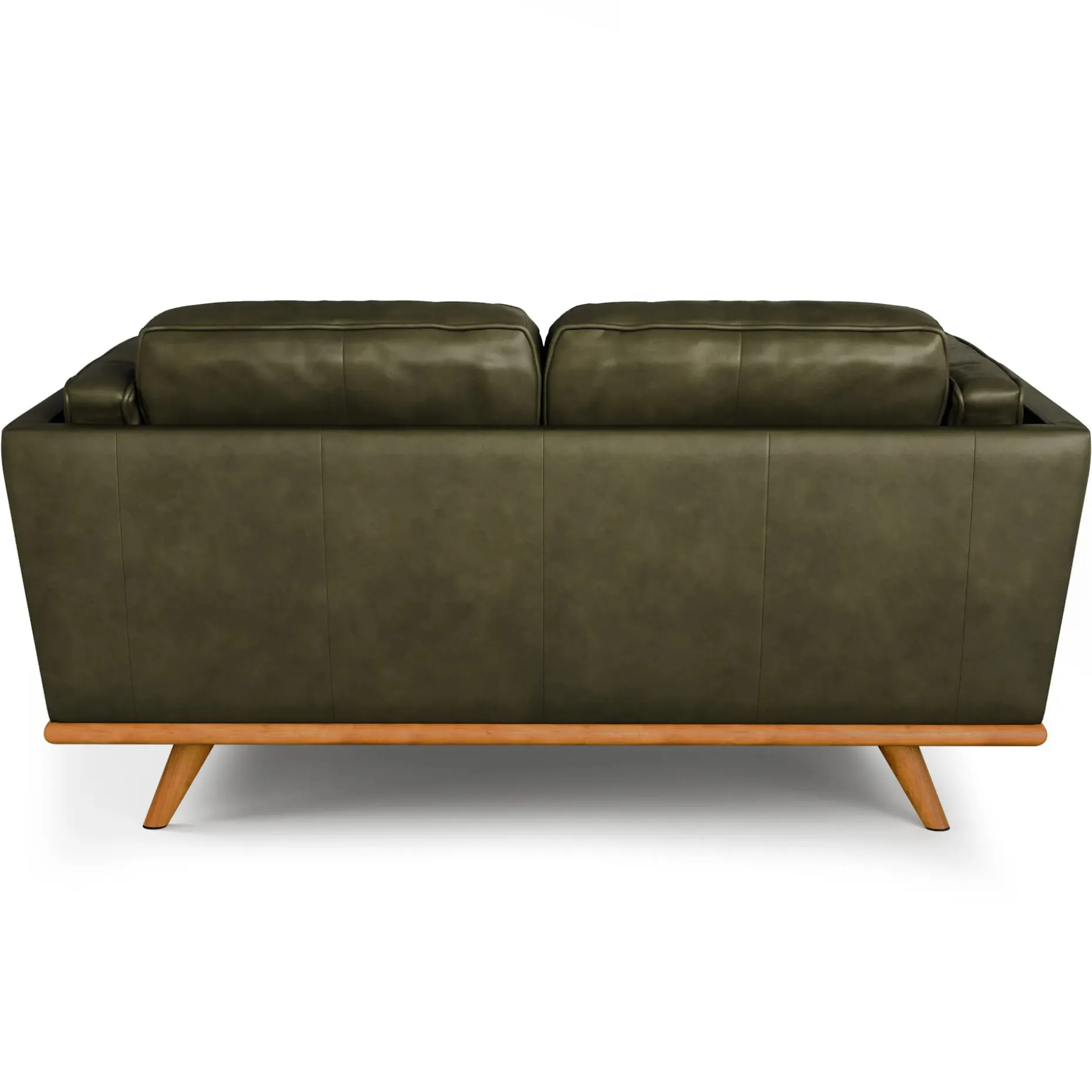Timber 66.5" Leather Loveseat - Charme Green