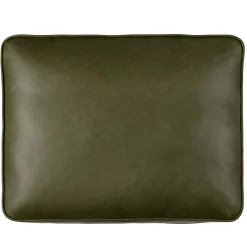 Timber 31" Leather Ottoman - Charme Green