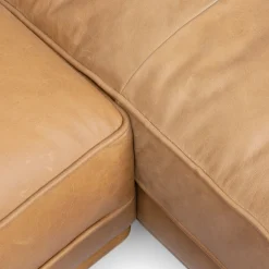 Timber 93" Leather Right Sectional - Charme Tan